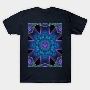 Fractal mandala Flower T-Shirt